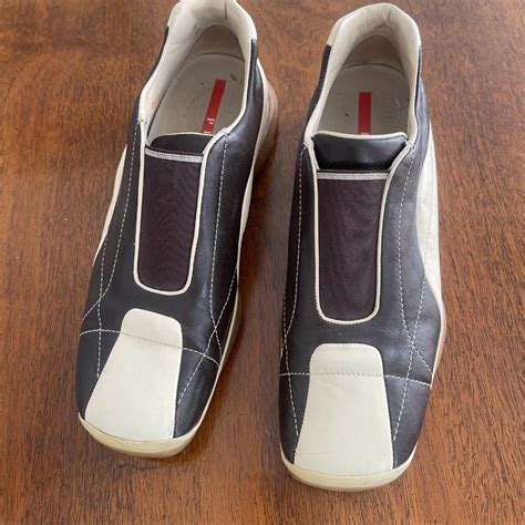 prada denim slip on sneaker|prada slip on sneakers women's.